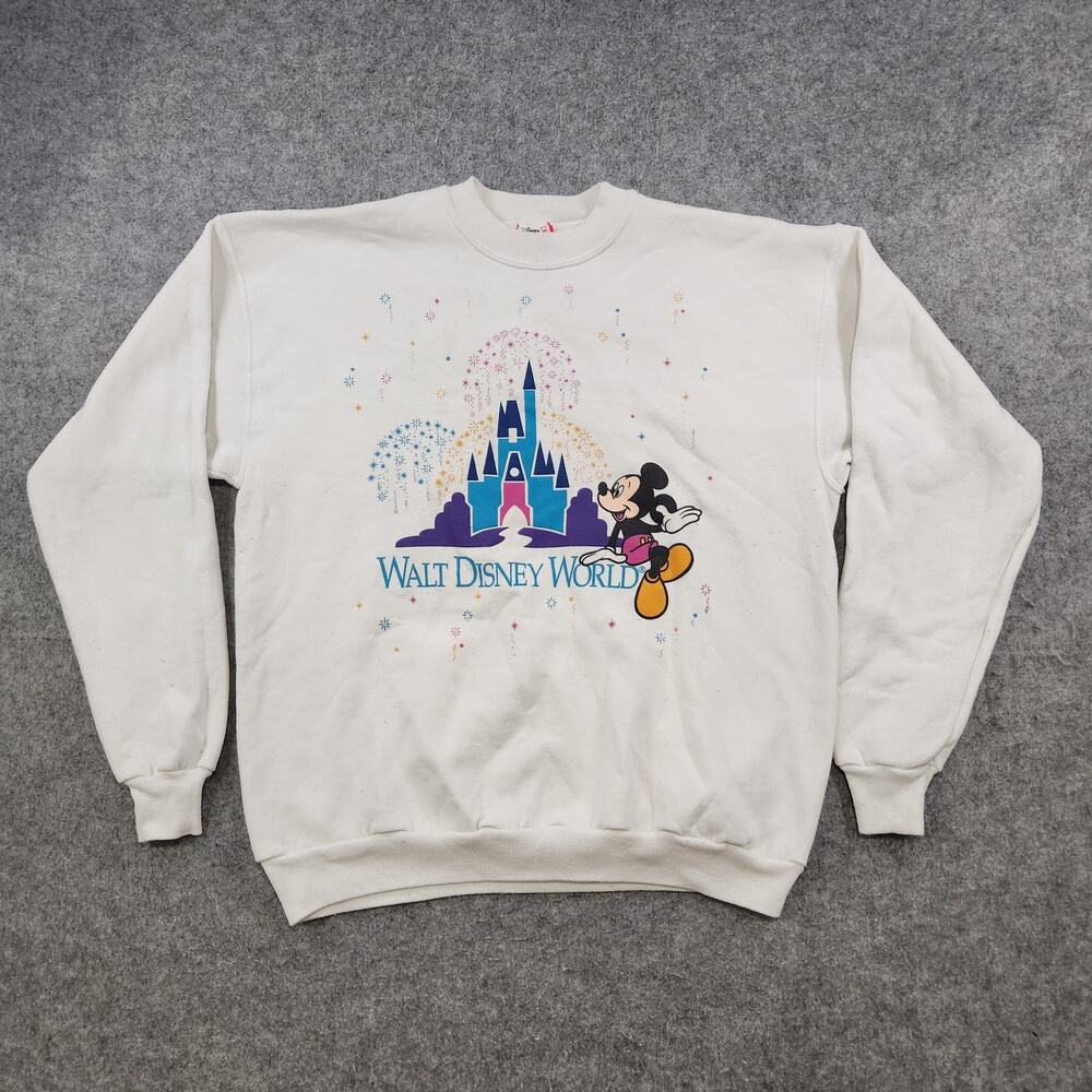 VTG Walt‎ Disney World Sweatshirt Mens XL Mickey Mouse Crewneck Pullover 90s USA - Picture 3 of 15